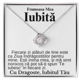 Cadou pentru Iubita, Colier argint, cu mesajul emotionant, Oem