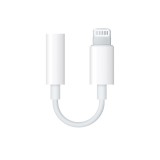 Adaptor Lightning la Jack 3.5mm Compatibil Apple iPhone (7, 8, X, XS, XR) Audio Casti Alb