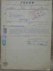 Document ,,Tudor&amp;quot;, Societate pt Fabricarea Acumulatorilor Electrici, 1947 foto