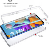 Husa Crystal cu protectie 360&deg; fata + spate pt. Samsung Galaxy A21s , A41