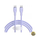 Cablu Date si Incarcare USB-C - USB-C Baseus Pudding 100W 1.2m Mov P10355702511-00