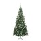 vidaXL Brad de Crăciun pre-iluminat cu set globuri, verde, 240 cm, L 3077577