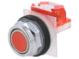 Comutator apăsare 30mm 1 NC roșu