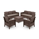 Venus Mare 8 locuri set de mobilier de gradina maro