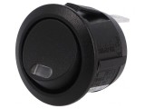 Comutator Rocker SPST ON-OFF 10A Negru cu LED