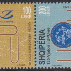 ALBANIA 2009 135 ani U.P.U. Serie 2 timbre MNH**