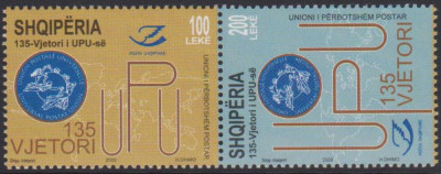 ALBANIA 2009 135 ani U.P.U. Serie 2 timbre MNH** foto