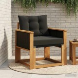 vidaXL Canapea Medie pentru Exterior Lemn Solid de Acacia natural 3438860