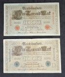 1.000 Mark Germania 1910 - ambele variante