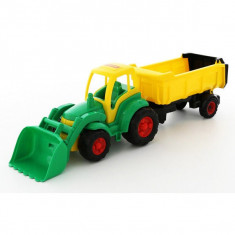 Tractor cu incarcator + remorca - Champion, 86x22x26 cm, Polesi foto