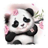 Cumpara ieftin Sticker decorativ Panda, Alb, 55 cm, 11594ST, Oem