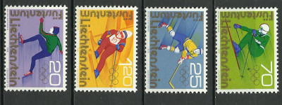 Liechtenstein 1975 - Jocurile Olimpice Innsbruck, sport, serie n foto