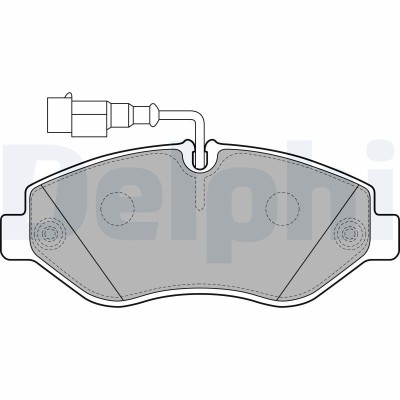 DELPHI LP2043 set placute frana,frana disc foto