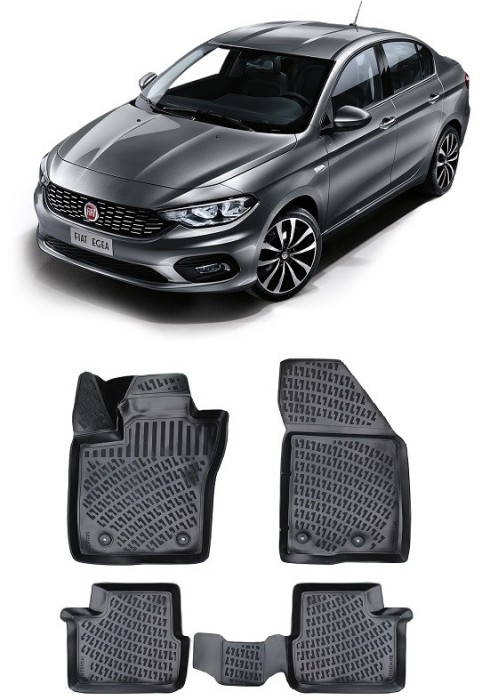 Set Covorase Auto Cauciuc Fiat Egea Tipo Hb (2015-2020)