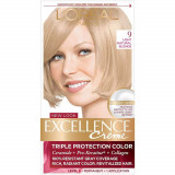 Vopsea de Par Permanenta L&#039;Oreal Paris Excellence Creme 9, 192 ml, Blond Foarte Deschis, Vopsea L&#039;Oreal Paris Excellence Creme 9, Vopsea de Par L&#039;OREA