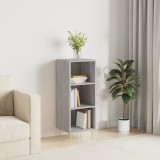 vidaXL Servantă, gri sonoma, 34,5x32,5x90 cm, lemn compozit