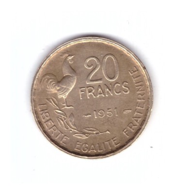 Moneda Franta 20 franci/francs 1951, stare buna, curata foto