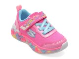 Cumpara ieftin Pantofi sport SKECHERS roz, ETERNAL HEART LIGHTS, din material textil
