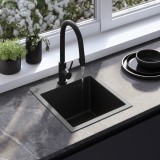Chiuvetă inox Leo 40 Black