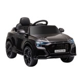 Masinuta Electrica Copii HOMCOM Audi RS Q8, Licenta Oficiala, Telecomanda, 6V, 2 Motoare, Negru
