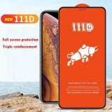 Folie Protectie ecran antisoc , Full Glue, Apple iPhone 14 Plus (Max), Tempered Glass (111D), Full Face , Neagra Bulk
