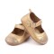 Pantofiori eleganti bebelusi din piele ecologica aurie (Marime Disponibila: 3-6