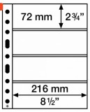 Folie A4 Bancnote/Carti Postale, 90 microni, 2/3/4 Compartimente - Numismatica