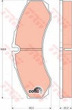 Set placute frana,frana disc IVECO DAILY V caroserie inchisa/combi (2011 - 2014) TRW GDB1345