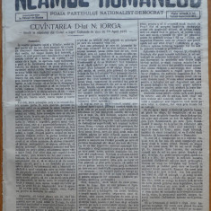 Ziarul Neamul romanesc , nr. 17 , 1915 , din perioada antisemita a lui N. Iorga