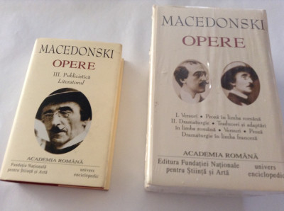 AL Macedonski Opere --3 VOLUME EDITIE DE LUX Ed. Academiei foto