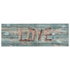 vidaXL Covoraș bucătărie, lavabil, imprimeu Love, 60x300 cm 315959