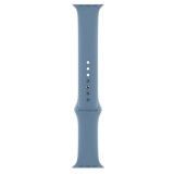 Cumpara ieftin Curea silicon marca THD pentru Apple Watch 45 mm seria 7 si seria 8, marimea M/L, culoarea albastru nordic