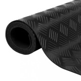 Covor antiderapant de cauciuc cu striații 2 x 1 m, vidaXL