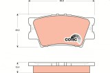 TRW GDB3426 COTEC set placute frana,frana disc