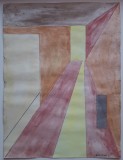 Interior - semnat Bertrand &#039;63, Natura statica, Acuarela, Altul