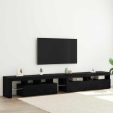 VidaXL Căsuțe pentru TV 3 pcs Stejar negru 260 x 36.5 x 40 cm
