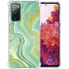 Husa de protectie pentru telefon mobil, tip bumper, din silicon moale compatibila cu Samsung Galaxy S20 FE, antialunecare, antisoc, protectie camera,
