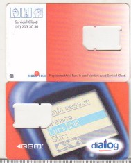 bnk card Romania - Dialog Mobil Rom - suport SIM - RO-DIA-GSM-0004?