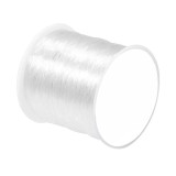 Cumpara ieftin Snur transparent pentru confectionarea bratarilor, elastic, 100m, grosime 0.8mm