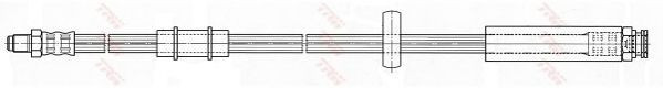 Conducta / cablu frana FIAT DUCATO caroserie (230L) (1994 - 2002) TRW PHB480