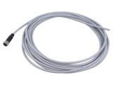 Conector M12 mufă mamă 5 pini drept cu cablu 7,5m HARTING PVC cod A DeviceNet/CANopen