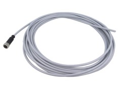 Conector M12 mufă mamă 5 pini drept cu cablu 7,5m HARTING PVC cod A DeviceNet/CANopen