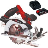 Einhell TE-CS 18/165-1 Li PXC + Starter Kit - Fierastrau circular 165x20x1.6 mm + Set 1 acumulator si incarcator Li-Ion 18 V 2.5 Ah