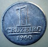 7.821 BRAZILIA 1 CRUZEIRO 1960, America Centrala si de Sud, Aluminiu