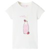 Tricou pentru copii, ecru, 104 11260, vidaXL