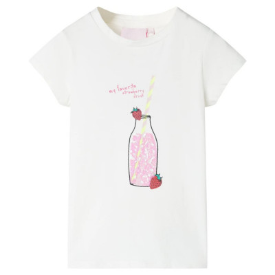 Tricou pentru copii, ecru, 104 11260 foto