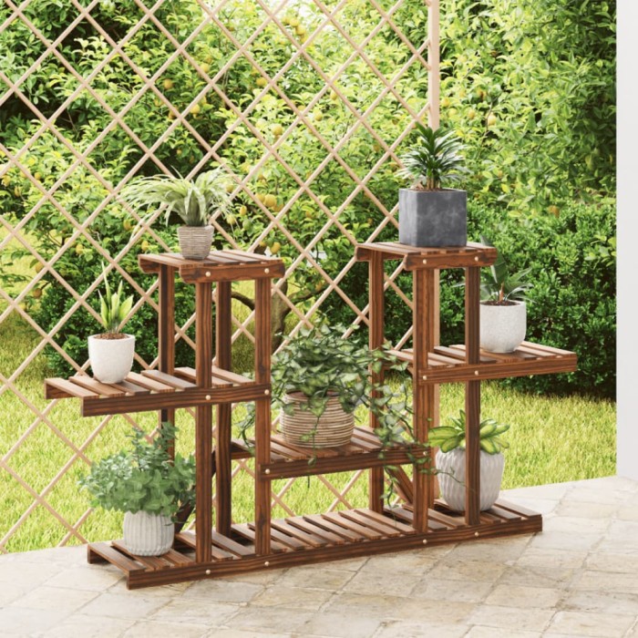 vidaXL Suport pentru flori, 110x25x73 cm, lemn masiv de brad 362853