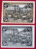 Germania lot 2 notgeld 2 x 10 pfennig 1921 Pr&uuml;m UNC **