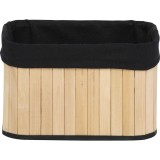 Cumpara ieftin Coș Bambus Mic Bambus / In 22X16X14 Cm &ndash; Bamboo / Negru | Organizatoare Baie