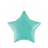 Balon Folie Metalizat Stea Turquoise- 45 cm